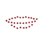 Bikini Gems - Lips - Red Crystals