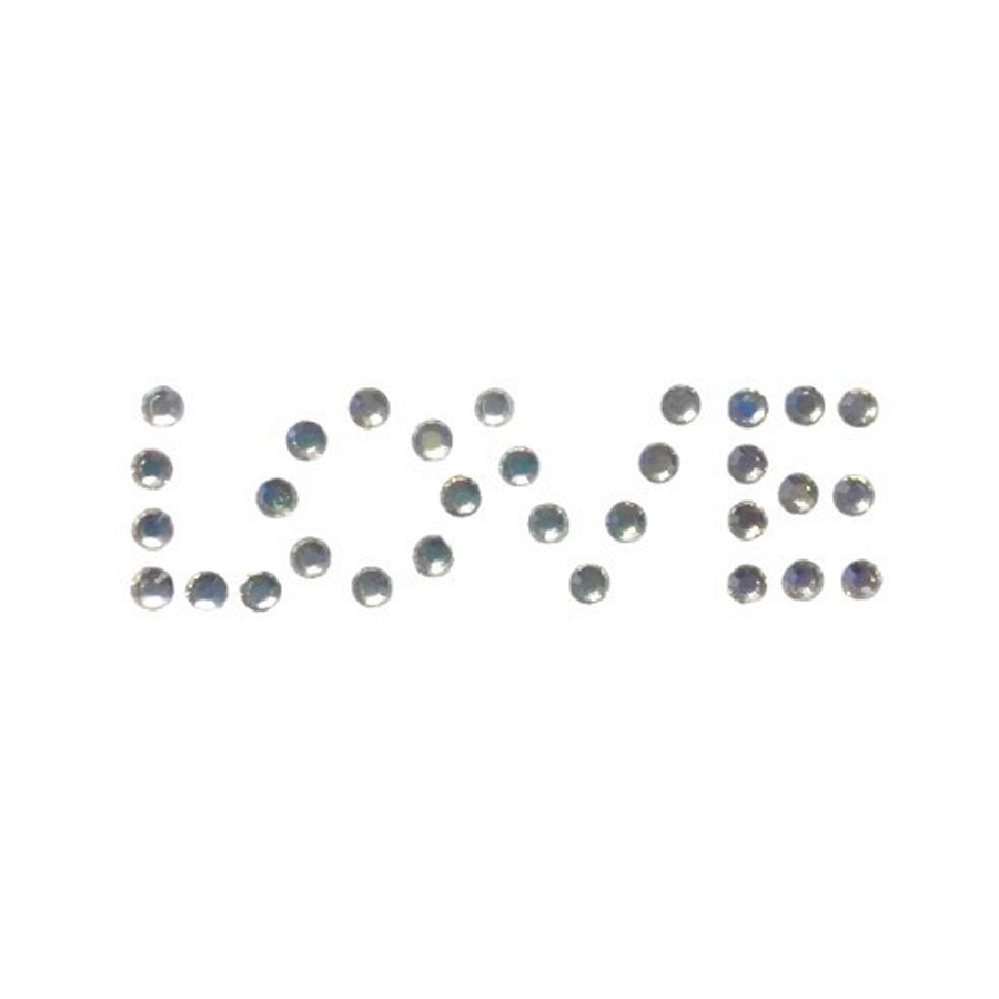 love Bikini Gems - LOVE - Clear Crystals - Bilde 1