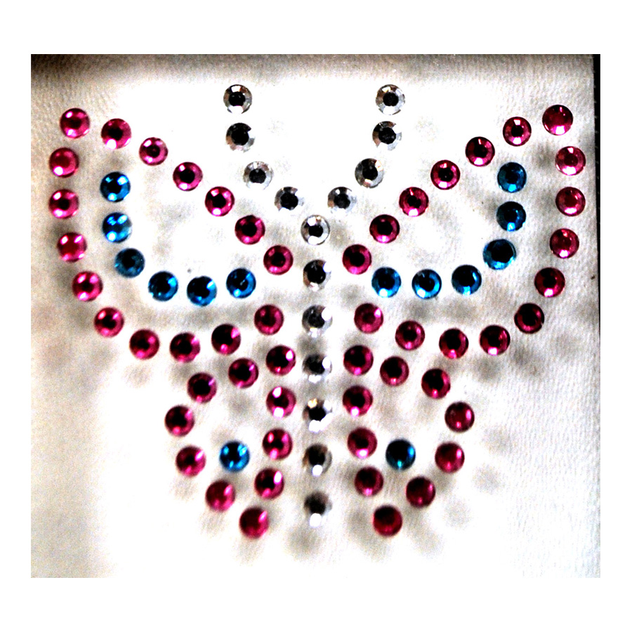 bikini-gems Bikini Gems - Butterfly - Amethyst , pink, clear crystals - Bilde 1